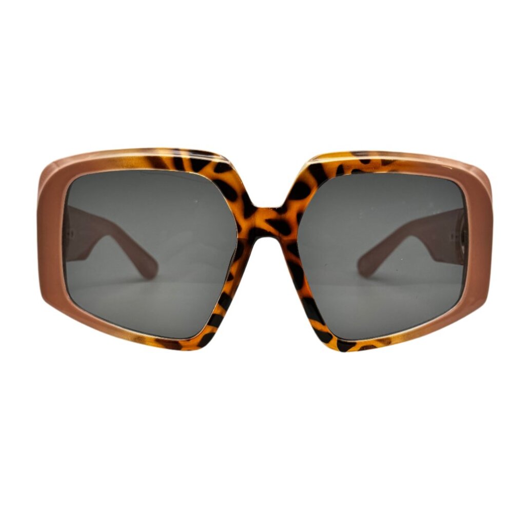 6132 | Tortoise/Pink Large Cateye Sunglasses